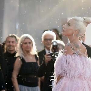 Lady Gaga (robe Valentino) - Première du film "A Star Is Born" lors du 75ème festival de Venise, La Mostra le 31 aout 2018.