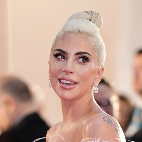 Lady Gaga (robe Valentino) - Première du film "A Star Is Born" lors du 75ème festival de Venise, La Mostra le 31 aout 2018.