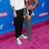 Ariana Grande et son fiancé Pete Davidson - Photocall des MTV Video Music Awards 2018 au Radio City Music Hall à New York, le 20 août 2018. © Mario Santoro/AdMedia via ZUMA Press/Bestimage