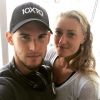 Dominic Thiem et Kristina Mladenovic en partance pour l'US Open. Instagram, le 18 août 2018.