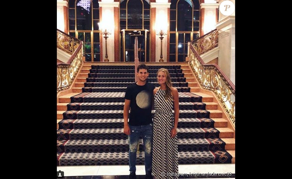 Kristina Mladenovic et Dominic Thiem à New York le 4 ...