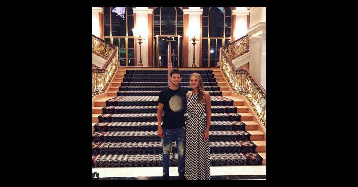 Kristina Mladenovic et Dominic Thiem à New York le 4 ...