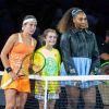Anastasija Sevastova, Serena Williams lors de l'US Open de tennis au USTA National Tennis Center à New York City, New York, Etats-Unis, le 6 septembre 2018.