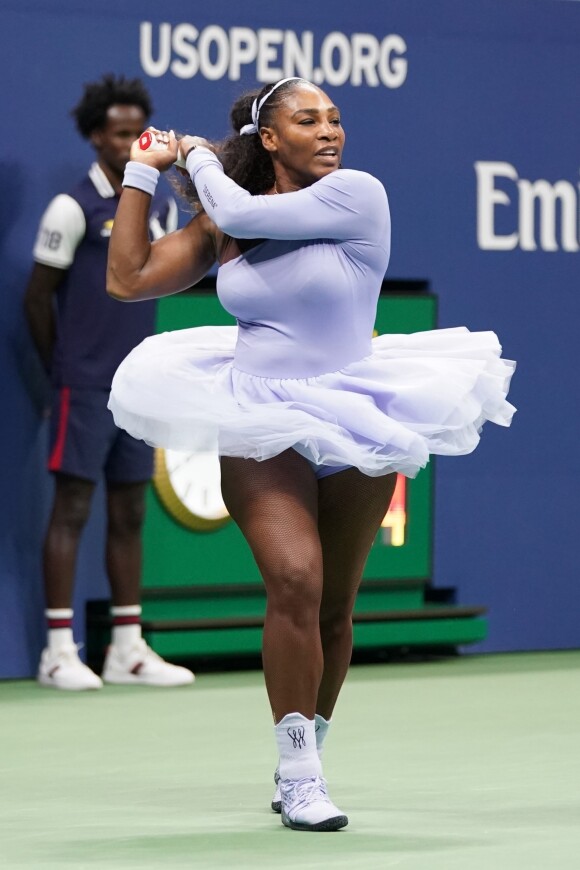 Serena Williams lors de l'US Open de tennis au USTA National Tennis Center à New York City, New York, Etats-Unis, le 6 septembre 2018.
