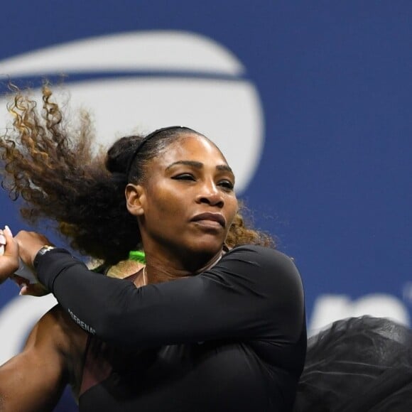 Serena Williams et sa soeur Venus lors du troisième tour de l'US Open au stade USTA Billie Jean King National Tennis Center à New York, le 31 aout 2018.