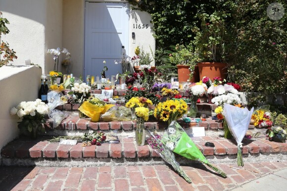 Exclusif - Illustrations des hommages rendus à Mac Miller devant son domicile à Los Angeles. Le 10 septembre 2018.
