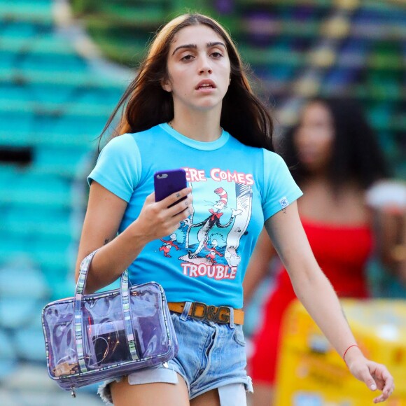 Lourdes Leon, la fille de Madonna, à New York le 30 juillet 2018.