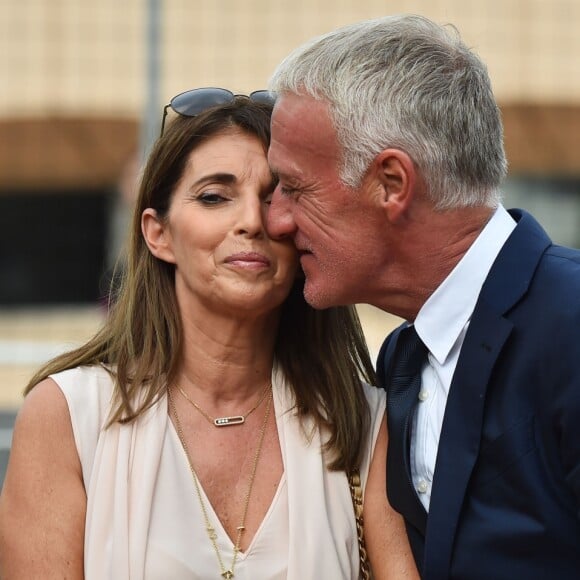 Claude et Didier deschamps durant l'inauguration du Stade de football Didier Deschamps à Cap d'Ail le 12 septembre 2018. © Bruno Bebert / Bestimage