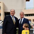 Le prince Albert II de Monaco durant l'inauguration du Stade de football Didier Deschamps à Cap d'Ail le 12 septembre 2018. © Bruno Bebert / Bestimage