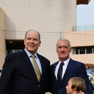 Le prince Albert II de Monaco durant l'inauguration du Stade de football Didier Deschamps à Cap d'Ail le 12 septembre 2018. © Bruno Bebert / Bestimage