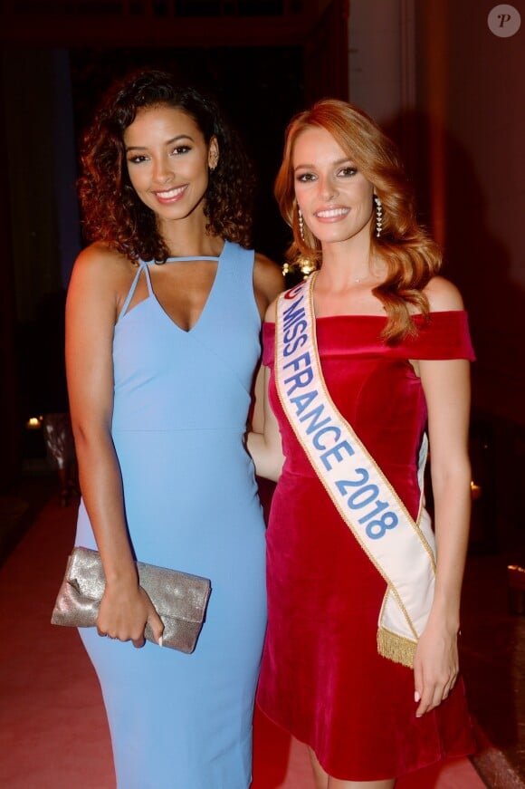 Exclusif - Flora Coquerel (Miss France 2013), Maëva Coucke (Miss France 2018) Soirée Lancôme pour célébrer la nouvelle communication du parfum Iconique "La Vie est Belle" à l'hôtel Mona Bismarck à Paris le 12 septembre 2018. © Rachid Bellak / Bestimage