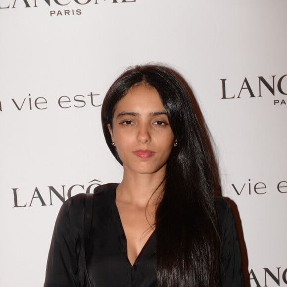 Exclusif - Hafsia Herzi Soirée Lancôme pour célébrer la nouvelle communication du parfum Iconique "La Vie est Belle" à l'hôtel Mona Bismarck à Paris le 12 septembre 2018. © Rachid Bellak / Bestimage