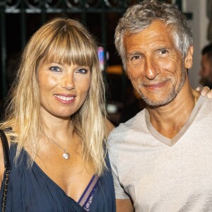 Exclusif - Nagui et sa femme Mélanie Page - People assistent à la soirée d'ouverture du festival de Ramatuelle avec la représentation de la pièce Edmond le 1er aout 2018. © Cyril Bruneau/Bestimage