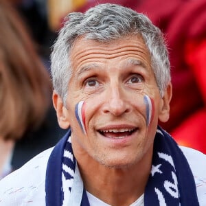 Nagui lors du match de coupe du monde opposant la France au Pérou au stade Ekaterinburg à Yekaterinburg, Russie, le 21 juin 2018. La France a gagné 1-0. © Cyril Moreau/Bestimage