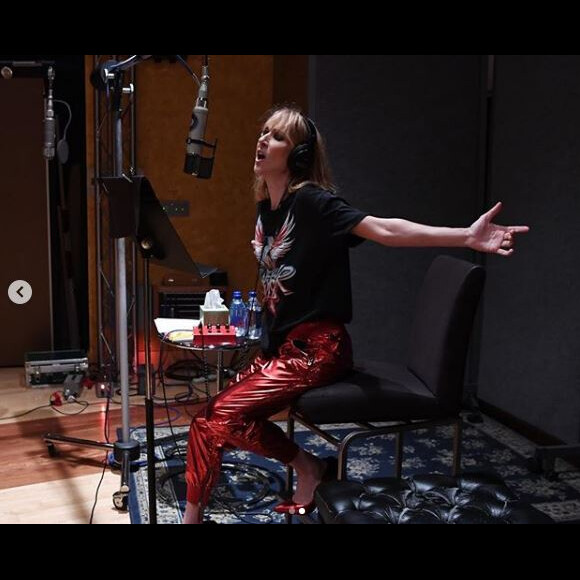 Céline Dion en studio, le 20 septembre 2018