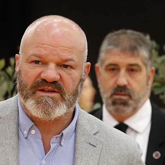 Exclusif - Le chef Philippe Etchebest fait le tour du salon "Exp'Hotel" à Bordeaux le 20 novembre 2017.  © Patrick Bernard/ Bestimage