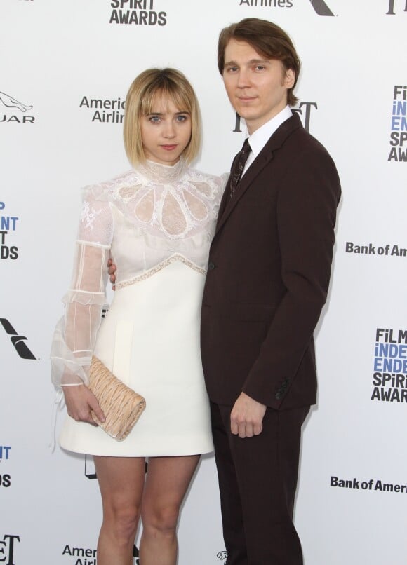 Paul Dano et Zoe Kazan à la soirée Film Independent Spirit Awards 2016 à Santa Monica, le 27 février 2016.