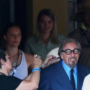 Al Pacino sur le tournage du film "Once Upon A Time in Hollywood" de Quentin Tarantino, à Los Angeles le 24 juillet 2018.
