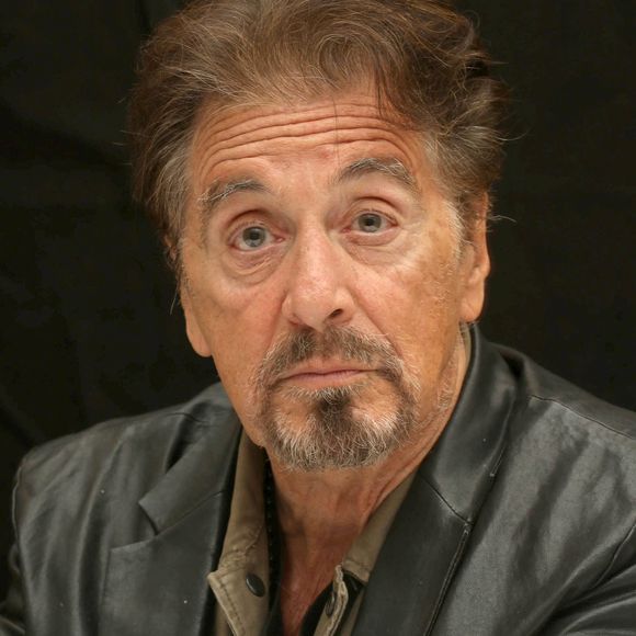 Al Pacino en conférence de presse pour Paterno en mars 2018 à Los Angeles.