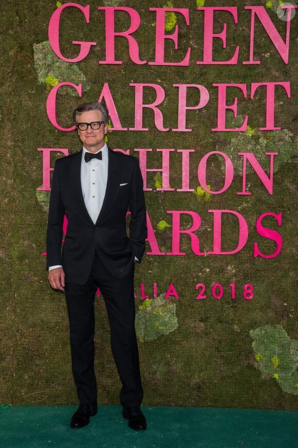 Colin Firth lors de la soirée des Green Carpet Fashion Awards au théâtre La Scala à Milan, Italie, le 23 septembre 2018.
