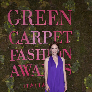 Julianne Moore lors de la soirée des Green Carpet Fashion Awards au théâtre La Scala à Milan, Italie, le 23 septembre 2018.