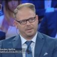 Gordon Sattro, l'avocat de Jimmy Bennett, sur le plateau de "Non è l'Arena sur la chaîne italienne LA7, dimanche 23 septembre 2018.