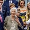 Le roi Albert II de Belgique, la reine Paola de Belgique - La reine Paola de Belgique fête son 80ème anniversaire avec 74 jours d'avance, à la chapelle musicale reine Elisabeth à Waterloo, entourée de ses enfants, ses petits enfants et d'autres membres de la famille royale.