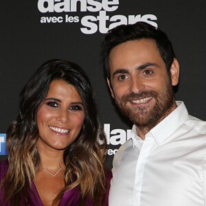 Karine Ferri et Camille Combal - Photocall de la saison 9 de l'émission "Danse avec les stars" (DALS) au siège de TF1 à Boulogne-Billancourt le 11 septembre 2018. © Denis Guignebourg/Bestimage