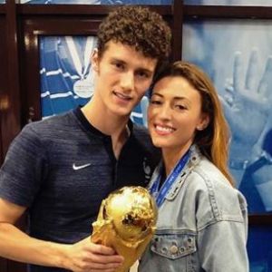 Rachel Legrain-Trapani et Benjamin Pavard après la victoire de l'équipe de France à la Coupe du monde 2018 - Instagram - 15 juillet 2018