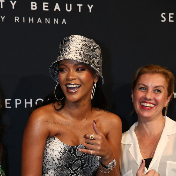 Rihanna assiste à la soirée Fenty Beauty by Rihanna à l'Overseas Passenger Terminal. Sydney, le 3 octobre 2018.