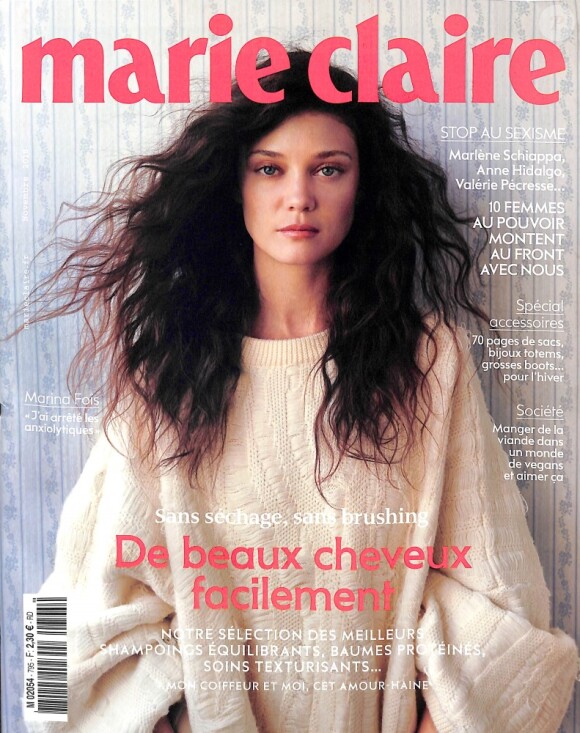 Couverture du magazine "Marie-Claire" en kiosques le 4 octobre 2018.