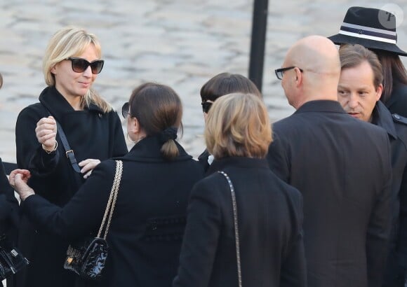 Katia Aznavour (Fille de Charles Aznavour) - Arrivées à l'hommage national à Charles Aznavour à l'Hôtel des Invalides à Paris. Le 5 octobre 2018 © Jacovides-Moreau / Bestimage