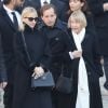 Ulla Aznavour, son fils Mischa et sa fille Katia - Arrivées à l'hommage national à Charles Aznavour à l'Hôtel des Invalides à Paris. Le 5 octobre 2018 © Jacovides-Moreau / Bestimage