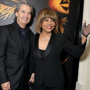 Tina Turner et son époux Erwin Bach - Présentation à la presse de la comédie musicale "Tina: The Tina Turner Musical" au théâtre Aldwych à Londres, le 17 avril 2018.