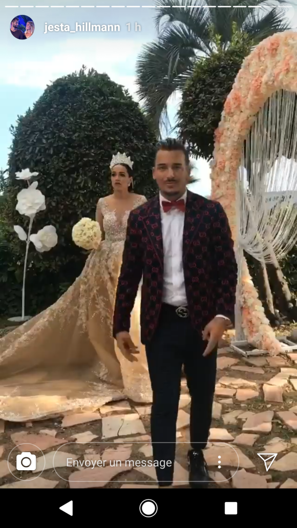 Mariage de Jazz et Laurent de "La Villa, la bataille des couples", à Cannes, samedi 6 octobre 2018
