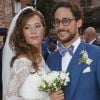 Mariage de Thomas Hollande et de la journaliste Emilie Broussouloux l'église de Meyssac en Corrèze, près de Brive, ville d'Emiie. Le 8 Septembre 2018. © Patrick Bernard-Guillaume Collet / Bestimage