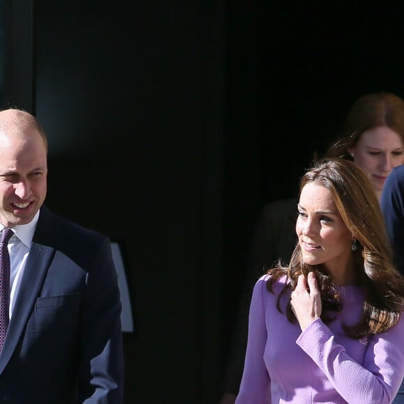 Le prince William et Kate Middleton au premier sommet sur la santé mentale au County Hall à Londres le 9 octobre 2018.