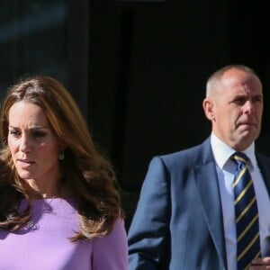 Le prince William et Kate Middleton au premier sommet sur la santé mentale au County Hall à Londres le 9 octobre 2018.