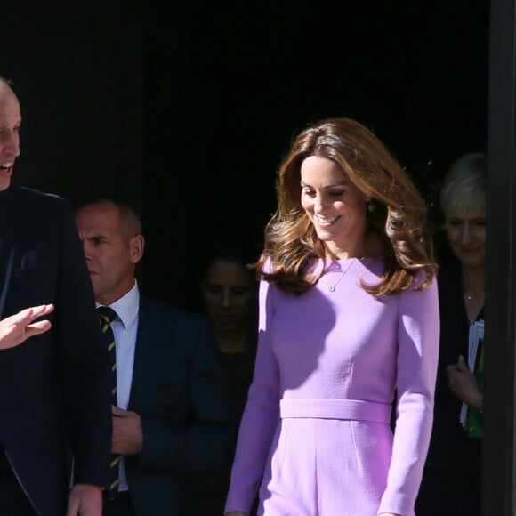 Le prince William et Kate Middleton au premier sommet sur la santé mentale au County Hall à Londres le 9 octobre 2018.