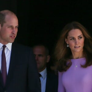 Le prince William et Kate Middleton au premier sommet sur la santé mentale au County Hall à Londres le 9 octobre 2018.