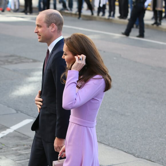 Le prince William et Kate Middleton au premier sommet sur la santé mentale au County Hall à Londres le 9 octobre 2018.