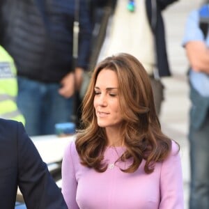 Le prince William et Kate Middleton au premier sommet sur la santé mentale au County Hall à Londres le 9 octobre 2018.