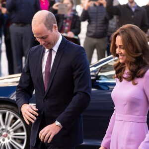 Le prince William et Kate Middleton au premier sommet sur la santé mentale au County Hall à Londres le 9 octobre 2018.