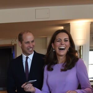 Le prince William et Kate Middleton au premier sommet sur la santé mentale au County Hall à Londres le 9 octobre 2018.