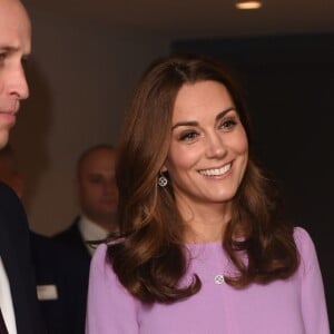 Le prince William et Kate Middleton au premier sommet sur la santé mentale au County Hall à Londres le 9 octobre 2018.