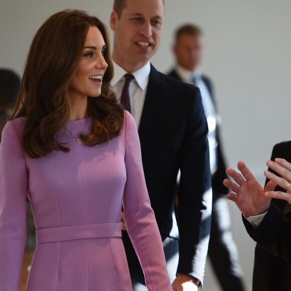 Le prince William et Kate Middleton au premier sommet sur la santé mentale au County Hall à Londres le 9 octobre 2018.