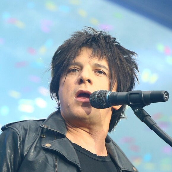 Nicola Sirkis et son groupe Indochine en concert au Stade France à Paris. Le 27 juin 2014 27/06/2014 - Paris