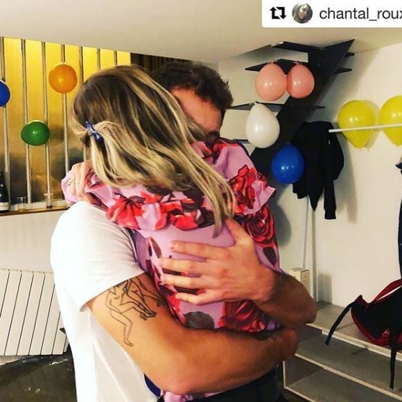 Alexandrz Rosenfeld et Hugo Clément enlacés - Instagram, 7 octobre 2018