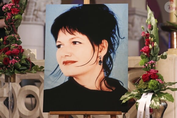Obsèques de Maurane en l'église Notre-Dame des Grâces à Woluwe-Saint-Pierre en Belgique le 17 mai 2018.