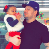 Rob Kardashian et sa fille Dream sur une photo publiée en mars 2018.
